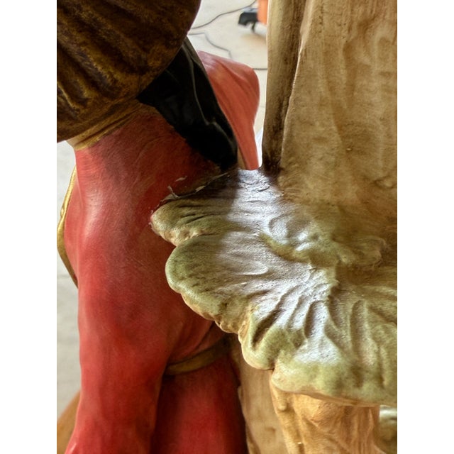 Chelsea House Chinoiserie Figural Table Lamps With Black Shades - a Pair For Sale - Image 10 of 12