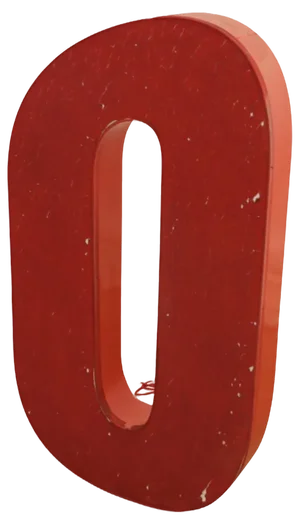 Vintage Eastern Bloc Lluminated Letter O Floor Night Lamp, 1970s