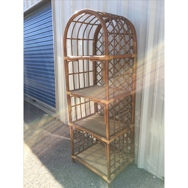 Rattan & Wicker Boho Chic Shelf Unit Chairish