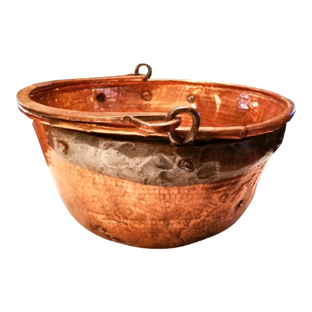 1940s Hammered Spanish Copper Kettle With Handle Chairish