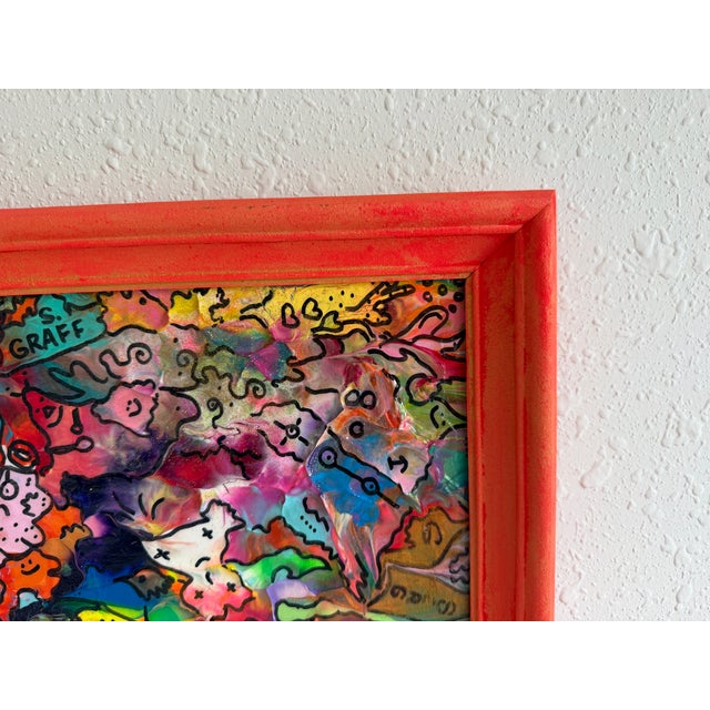 Original Abstract Painting Serg Graff "Rainbow Chosts" Surreal Fantasy Art, Coa For Sale - Image 9 of 10