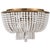 Jacqueline Flush Mount in Hand-Rubbed Antique Brass with White Acrylic Designer: AERIN Mounting: Flush Shade Detail: White...
