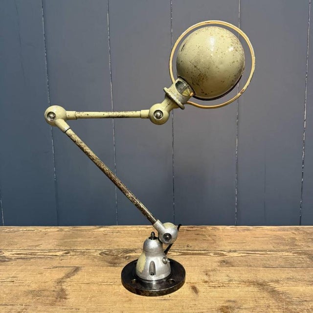 Beige Two-Arm Jielde Table Lamp, 1950s For Sale - Image 11 of 18