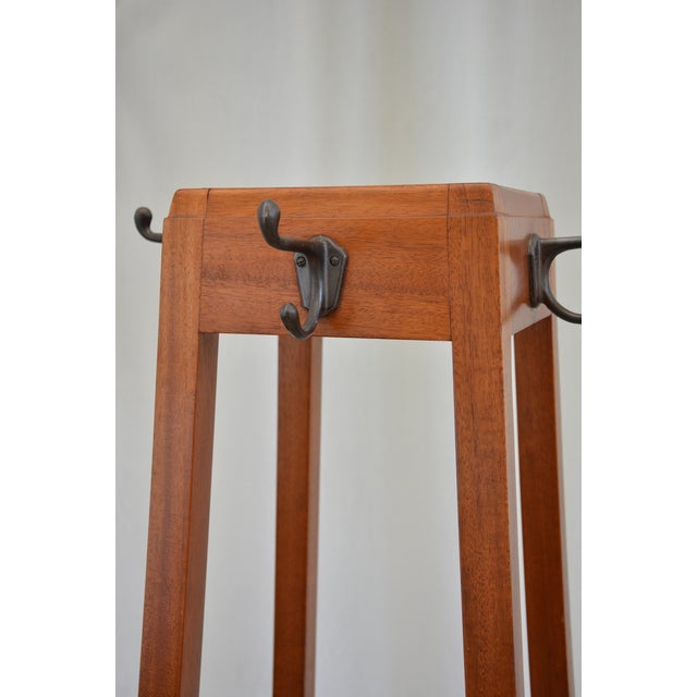 Mid-Century Modern Mahogany Coat Stand from G. W. Evans, England, 1962 For Sale - Image 10 of 18