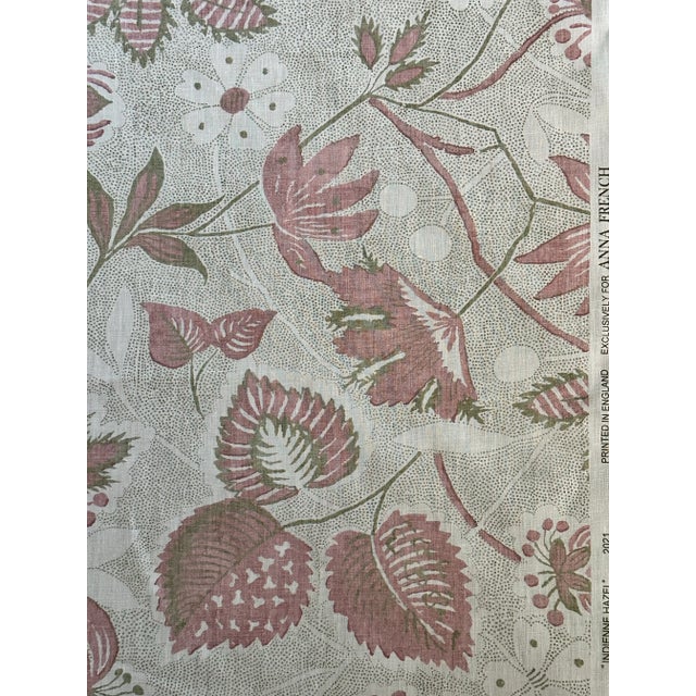 Anna French Af15113 Indienne Hazel Blush Fabric 2 5/8 Yards For Sale - Image 9 of 11