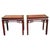 Pair of Chinese Rosewood and Burl Side Tables, J.L. George & Co., Hong Kong Circa 1950–1970 This pair of low rectangular...
