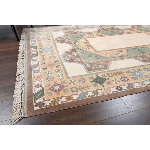 1940s 1940s Vintage Turkish Hand-Knotted Area Rug For Sale - Image 5 of 12