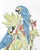 "Forever and a Day" Parrot Bird Macaw Painting in the Chinoiserie Style by Allison Cosmos For Sale
