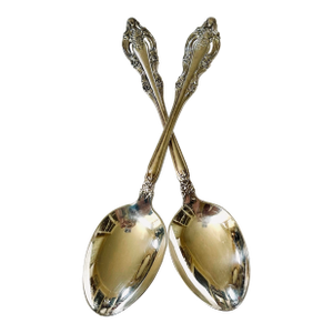 1960s Community Silver Plate Serving Spoons - a Pair