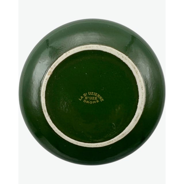 Vintage Hotel Franklin D. Roosevelt Paris Green Ceramic Ashtray For Sale - Image 4 of 8