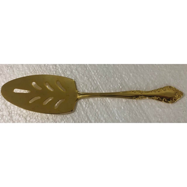 1970s Estia Golden Cascade 66pc Gold Flatware Set Service for 8 For Sale - Image 5 of 11