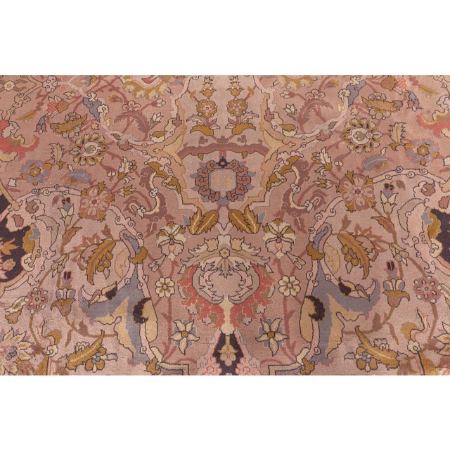 1920s 1920s Abstract Indian Handmade Wool Rug For Sale - Image 5 of 9