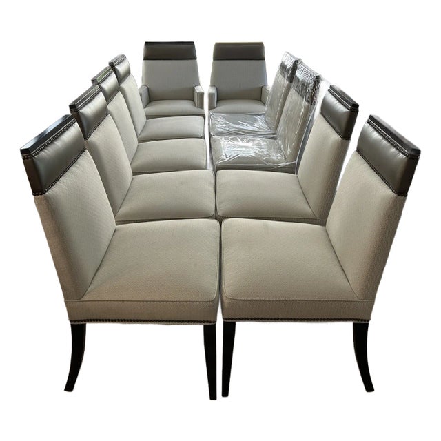 Michael Weiss Phelps Dining Chairs - Set of 10 For Sale
