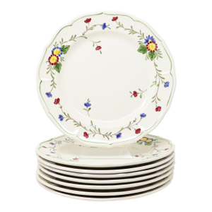 Vintage Metlox Poppytrail Quail Ridge Dinner Plates - 8 Pieces