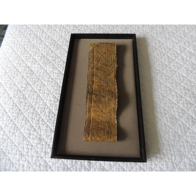 Heavy Gold Metallic Antique Threads Woven Decorative Trims - Set of 2 For Sale In Tampa - Image 6 of 6