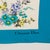 1980s Christian Dior Floral Silk Scarf Print in Blue and Lavender For Sale - Image 5 of 7
