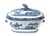 Chinese River Pavilion: Chinese Export Porcelain Blue & White Tureen For Sale - Image 3 of 10