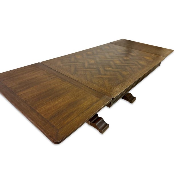 Vintage French Oak Extending Dining Table with Turned Bobbin Legs, 1930s For Sale - Image 11 of 14