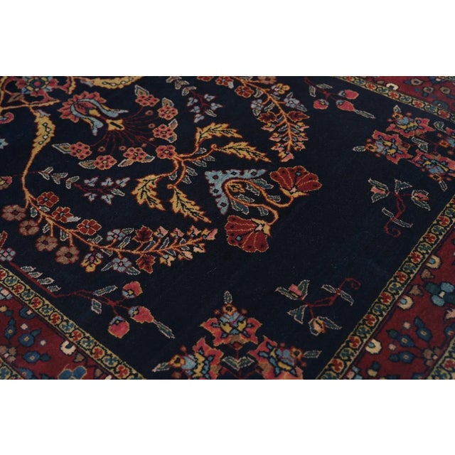 Antique Mohajeran Sarouk Rug 2'5'' x 4'9'' For Sale - Image 9 of 11