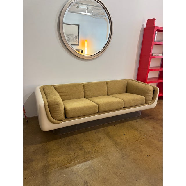 Mid-Century Modern William Andrus Steelcase Floating Sofa, 1970s For Sale - Image 3 of 7