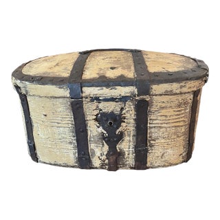 Petit 18th Century Painted Swedish Chest For Sale