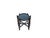 1970s Vintage Oval Curve Shape Folding Cross Brace Stand Side Table For Sale - Image 5 of 10