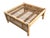 McGuire Coastal Organic Modern Rattan Ottoman With Black & Ivory Cushion For Sale - Image 11 of 13