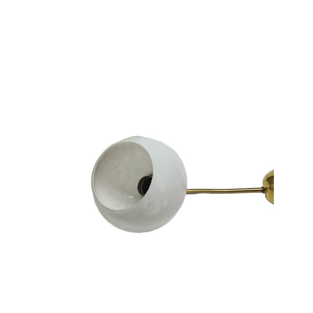 Metal Art Deco Wall Lamp in Metal, Poland, 1950s For Sale - Image 7 of 8
