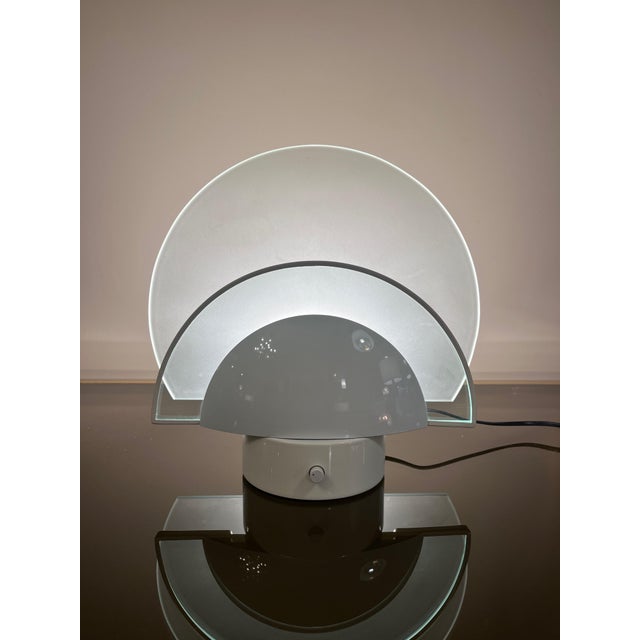 This lamp was produced by Estudi Estiluz and imported in Italy by Sciolari, and bears both producer's mark and importer's...