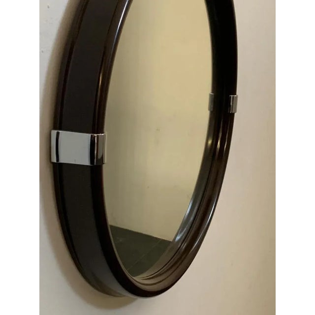 Mirror with Plastic Frame & Steel Fittings, 1970s For Sale - Image 4 of 8