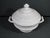 Large antique white soup tureen by Williams-Sonoma, made in Italy. This elegant covered serving piece has a classic...
