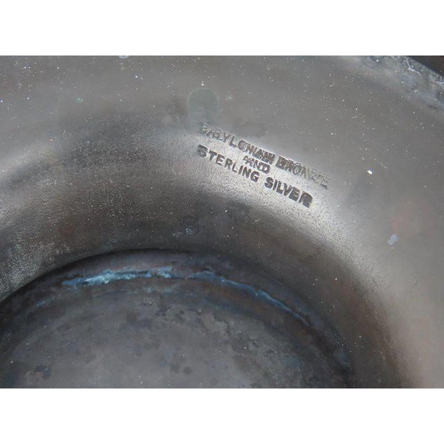 Sterling silver and bronze Red Patina bowl made by La Pierre Mfg. Co. Newark New York - circa 1900. 10" x 5 1/4" Marked on...