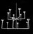 The silhouette of this Chandelier is both geometric and fluid, making it equally at home in contemporary or traditional...