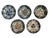 Vintage Tichelaar Makkum Hand-Painted Small Wall Plates, 1960s, Set of 5 For Sale - Image 9 of 9