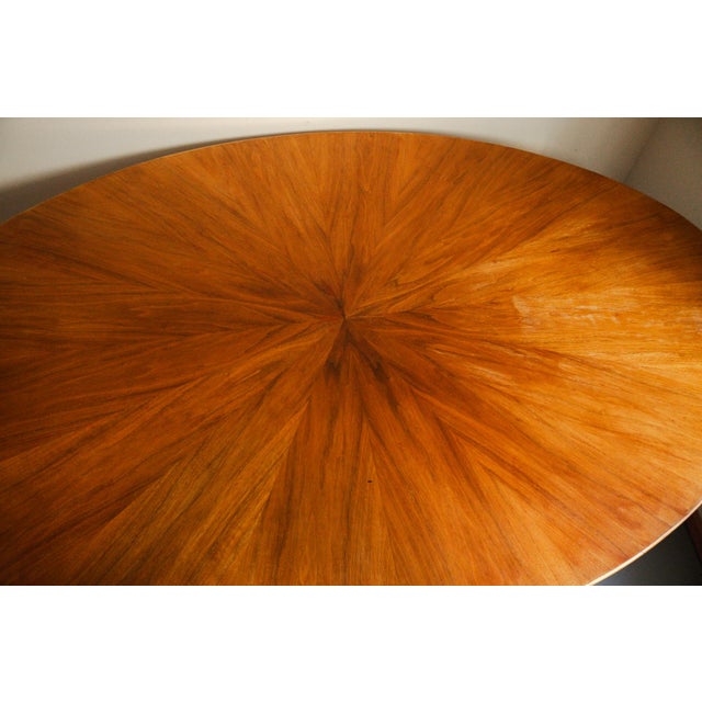 1950s Attributed to Osvaldo Borsani for Stow Davis Sunburst Oval Dining Table For Sale - Image 16 of 18