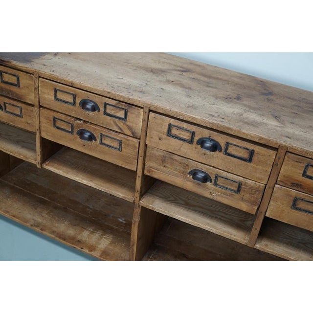 Vintage Rustic German Pine Apothecary Cabinet, 1930s For Sale - Image 10 of 18