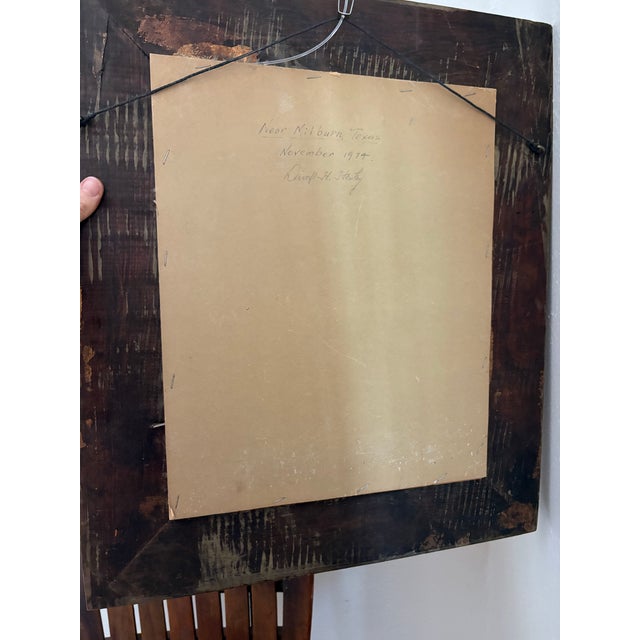 1974 Original Painting of a Barn Titled “Once a Home” For Sale In Greenville, SC - Image 6 of 7