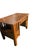 An exceptional early 20th-century American Arts & Crafts / Mission Style kneehole desk, crafted from dense, solid...