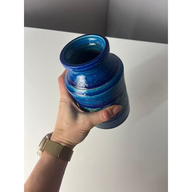 Aldo Londi Azul Rimini Vase by Aldo Londi for Bitossi For Sale - Image 4 of 11
