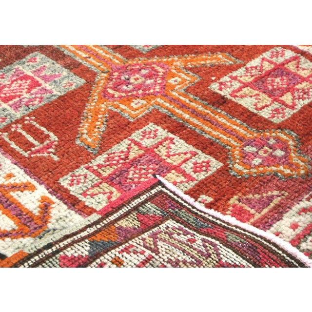 1960s Turkish Oushak Runner For Sale - Image 4 of 7
