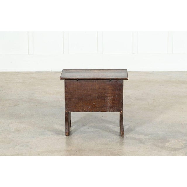 18th Century Irish Oak Bible Box Coffer Stool For Sale - Image 16 of 17