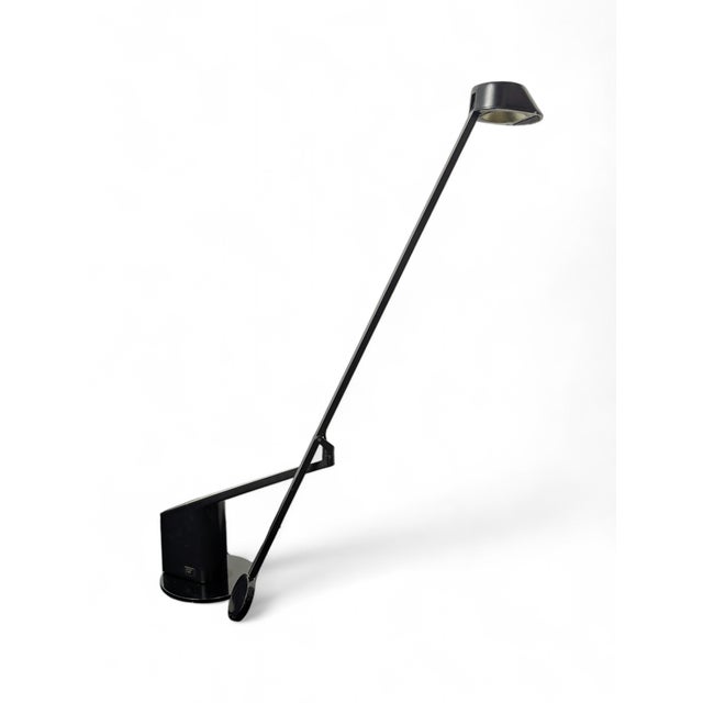 Guzzini Black Office Lamp by R. Bonetto for Guzzini, 1980s For Sale - Image 4 of 9