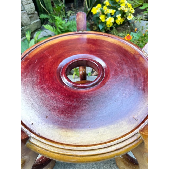 Mid 20th Century Large Chinese Rosewood Carved Pedestal Base Stand Fish Bowl Planter Jardiniere For Sale - Image 5 of 12