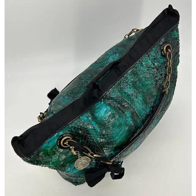 Lanvin Amalia Python Tote For Sale - Image 10 of 11