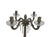 Stone French Marble 4 Arm Candelabra Crystal marble Candle stand holder For Sale - Image 7 of 9