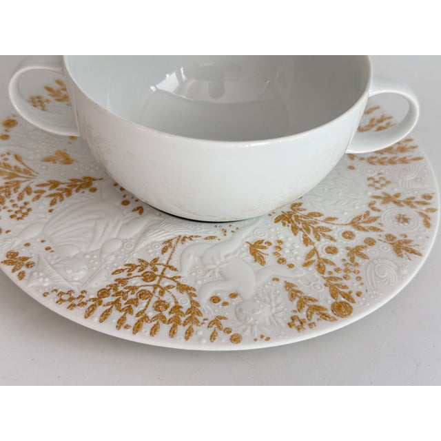 Soup cup and saucer Brand: Rosenthal Collection: The Magic Flute Series: Monostatos Material: Porcelain Decoration: White...