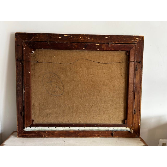 Antique Impressionist Oil Painting of Farm Plantation by Grace Edwards For Sale - Image 11 of 12