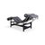 Black Leather LC4 Chaise Longue Le Corbusier for Cassina For Sale - Image 5 of 13
