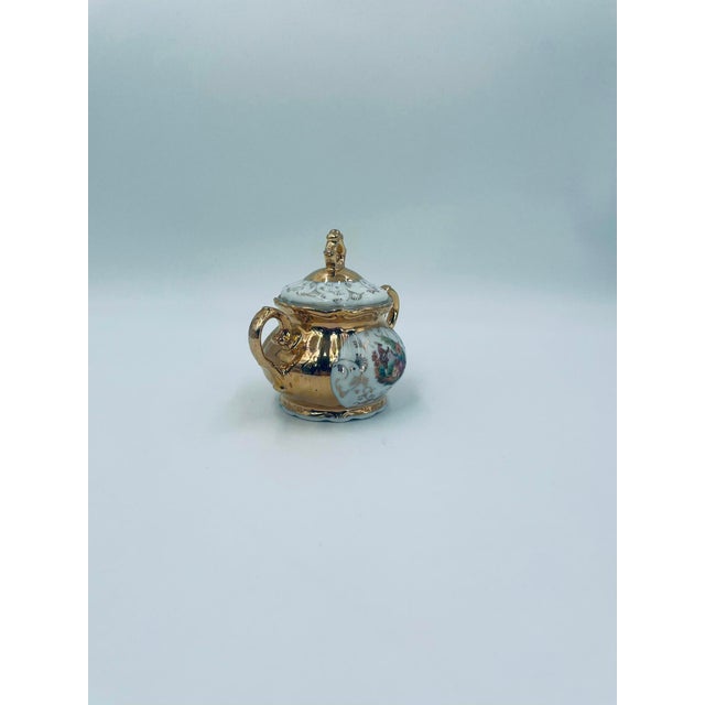 Italian Porcelain Sugar Bowl, 1969 For Sale - Image 3 of 13