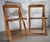 Aldo Jacober (Alberto Bazzani) folding chairs (Trieste) in pine very good condition. The chairs were finely sanded and...